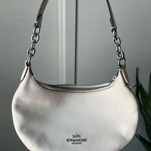 Coach Payton Hobo White Leather Shoulder Bag